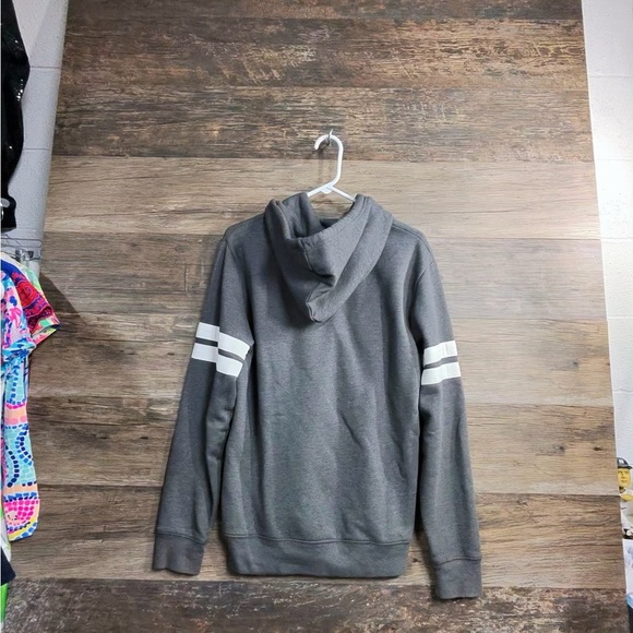Old Navy Gray Hoodie with White Stripes - Picture 7 of 9